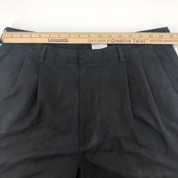 Nike Golf Mens 36 Pleated Bermuda Shorts Black Dri Fit 4 Pocket 9" Chino 186264 - Picture 7 of 9